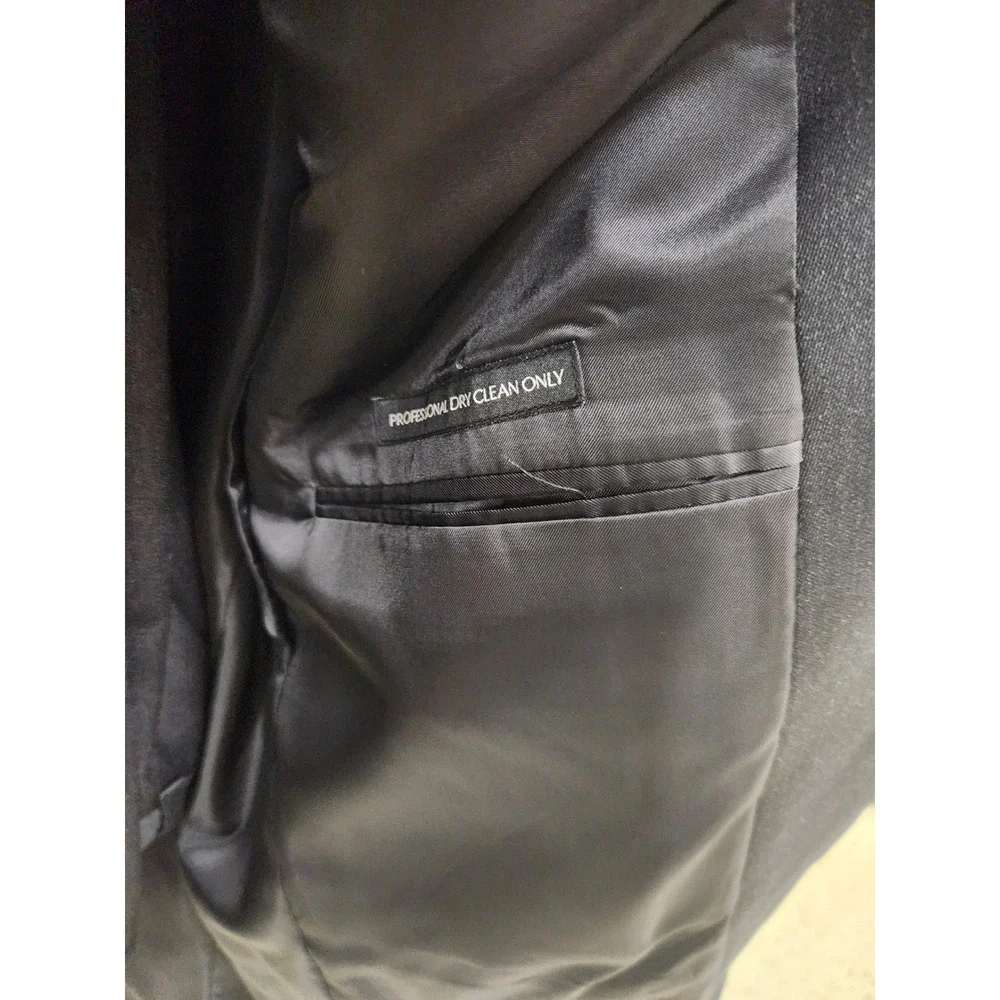 Jones New York JNY Mens Charcoal Gray‎ Cuffed Suit